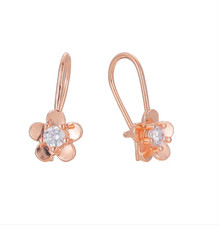 Zierliche Blumen Ohrringe für