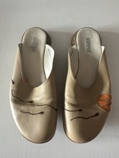 Camper Twins 40 Pantolette RAR kaum lustiges Muster Beige Getragen