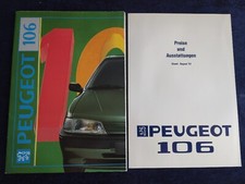 Peugeot 106 XN XR XT XSI Prospekt 08.1991 + Preise und Ausstattungen