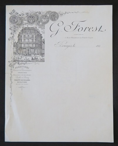 Rechnung bourges 1880 - rechnung,