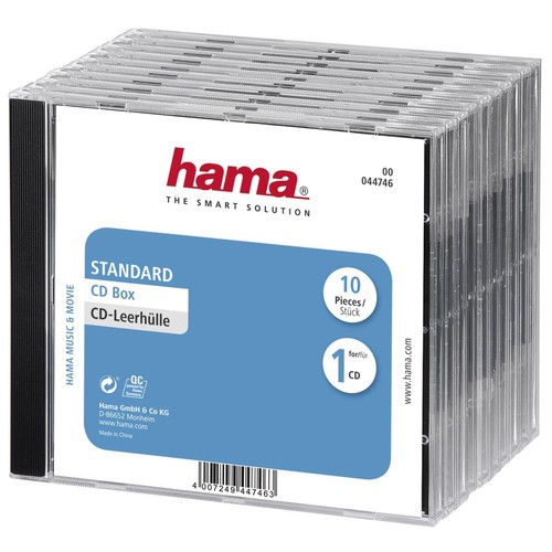 Hama leerhüllen jewel case - cd-leerhüllen,