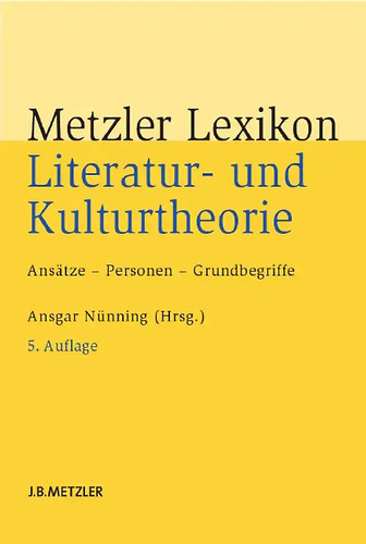 Metzler lexikon literatur und - lexikon,