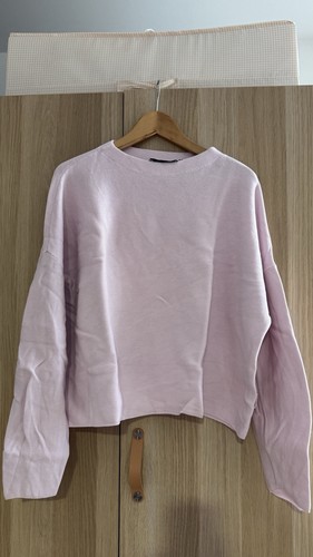 Rosafarbener strickpullover - rosafarbener,