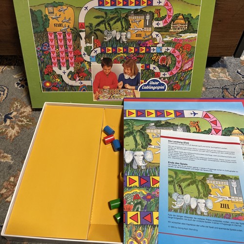 Flugreise spiel vintage - -,