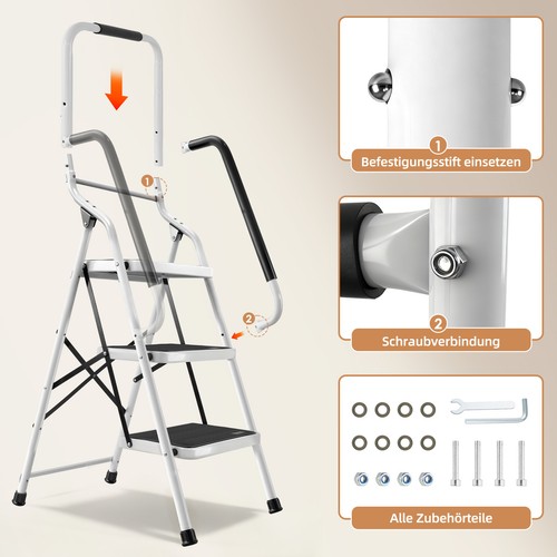 Trittleiter klappbar stufig - trittleiter,