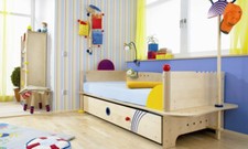 HABA Kinder-Bett Simsalamit ausziehbarem Gästebett (200x90 cm) Prinzessin