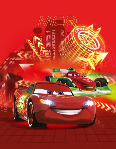 Fleecedecke disney cars - fleecedecke, neon