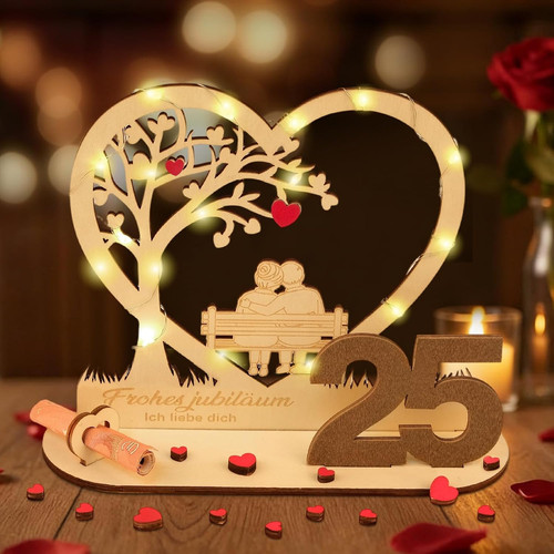 Geldgeschenk hochzeit holz - 25,