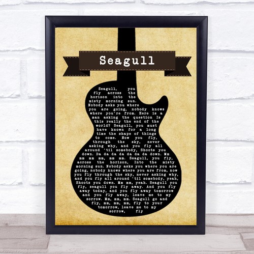Seagull black guitar song text - seagull,