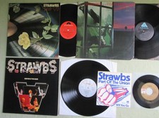 STRAWBS, 3 x Vinyl LP & 7", Bursting At Deep Cuts Deadlines, Prog. UK 1973-78