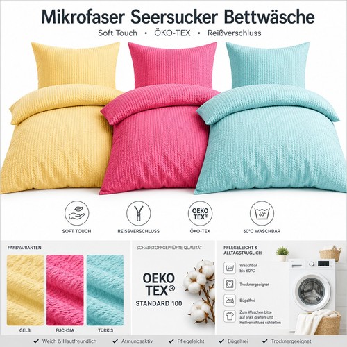 Mikrofaser seersucker - mikrofaser,