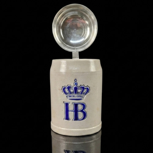 Alter bierkrug zinndeckel hb - zinndeckel,