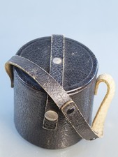 Objektivköcher Köcher lens case Echtleder Leder in Schwarz black Universal