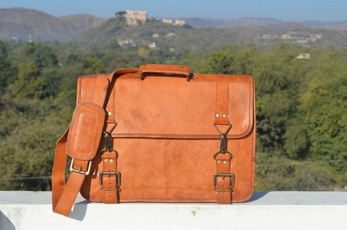 Leder vintage laptop - vintage,
