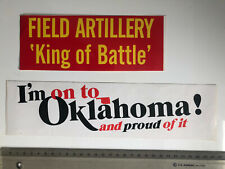 Konvolut alter Aufkleber Sticker Fort Sill Field Artillery Pershing FKG