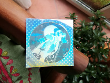 Vintage Disney Aufkleber Hologramm Sticker 1980er Super Donald Duck silber 7x7cm