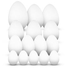 15 Stück Styroporeier 5cm 7cm