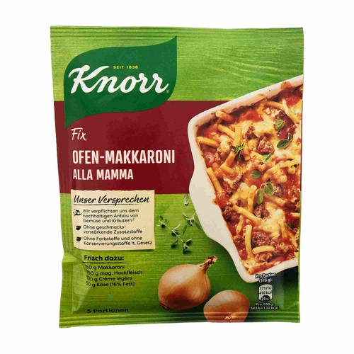 Knorr fix ofen makkaroni alla - fix, ofen-makkaroni