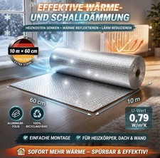 Heizkörper isolierfolie 10m - heizkörper, x