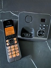 Panasonic KX-TG6721GB Schnurlostelefon Anrufbeantworter Schwarz mit Netzteil