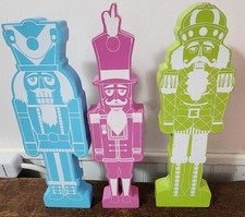 Set Of 3 Christmas Nutcracker