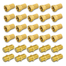 20x F Stecker 10x Verbinder