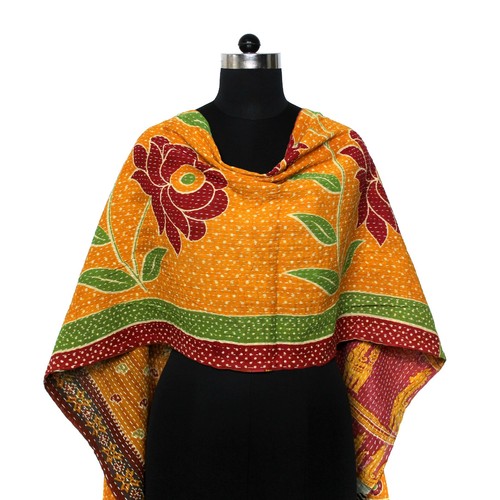 Baumwolle kantha schal - baumwolle,