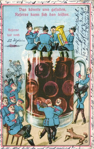 Reservisten feiern bei bier - feiern,