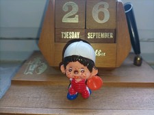 Sekuguchi Monchichi Figur, Japan 1979, Baseball Fänger, 5,5cm