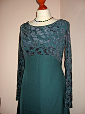 Vintage ~ Abendkleid Alfred Angelo ~ dunkelgrün Kleid lang GR. 36-38 - retro