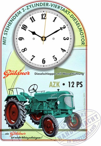 Oldtimer schlepper wanduhr - oldtimer,