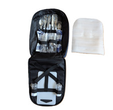 Picknick-Rücksack mit thermobeschichtetem Staufach, 2 Personen