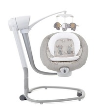 Joie Serina elektrische Babyschaukel Elephant Duo mit Licht und Sound grau