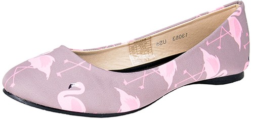 Tuk pink flamingos grey - on,