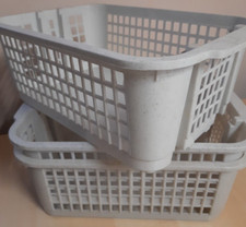 3 x  Stapelkörbe, Aufbewahrungsbox, Bürobedarf Korb Ablage Ordnen- GRAU, Gr. 2
