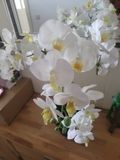 große Künstliche Orchidee in weiß 66cm TOP