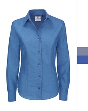 B&C Damen Oxford Bluse Hemd