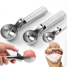 Edelstahl Eisportionierer 3er