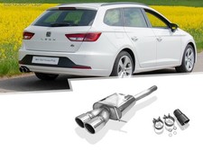 FOX Sportauspuff Seat Leon ST 5F 1.4l 1.8l mit Einzelradaufhängung ab 13 2x90mm 