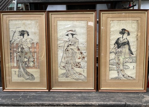 Original farbholzschnitt - 3x,