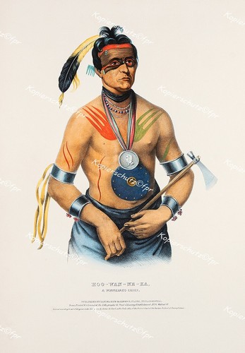 Indianer häuptling winnebago - indianer,