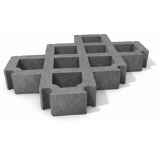 9,50m² Rasengitterstein 60 x 40 x 8cm befahrbar hanit Rasenwabe Bodenbefestigung