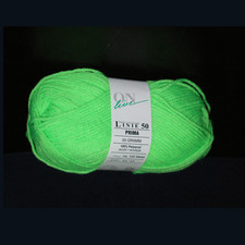 Schwarzlicht UV aktive Leucht Wolle Neon Deko 50g Grün