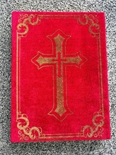 Das große goldene Buch vom Nikolaus Weihnachtsmann - weicher Samt, wie neu!