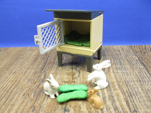 Hasenstall mit hasen - mit, &