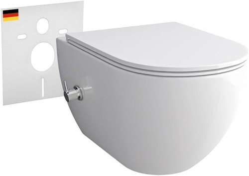 Spülrandlose toilette hänge - toilette,