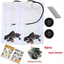 4x KFZ Carbon Sitzheizung Universal Heizmatten Nachrüstsatz für PKW LKW Auto