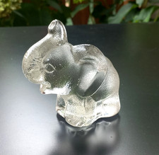 Goebel Elefant aus mattem Glas Vintage Figur, Westdeutschland 1970er/80er Jahre