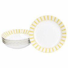 6er Set Split Gelb Porzellan