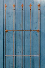 Rankgitter Höhe: 170 cm Metall Rankhilfe Rankgerüst rost Schmiedeeisen